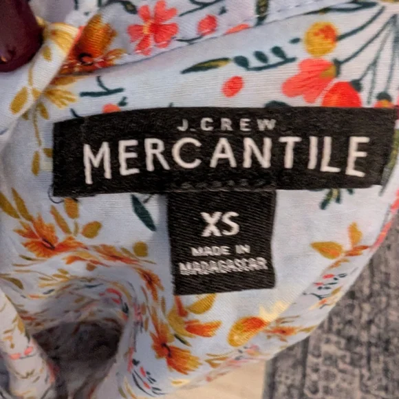 J. Crew Meechantile Women's Floral Button Down Shirt - Multicolor Size X Small - Picture 3 of 6